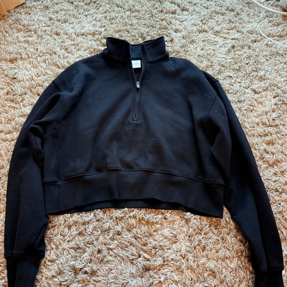 ARITZIA COZY FLEECE BOYFRIEND WAIST SWEATSHIRT SIZE S - Picture 2 of 7